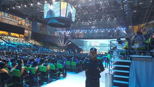 汕頭大學2017屆畢業(yè)典禮帷幕保安護衛(wèi)